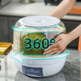 NNEOBA Rotating Rice Beans Grain Storage Container