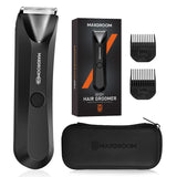 NNEOBA Waterproof Body Hair Trimmer for Men Replaceable Ceramic Blade Black