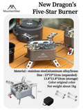 NNEOBA 15800W Outdoor Camping Gas Stove Grey