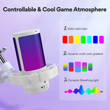 NNEOBA USB Gaming Microphone RGB Noise Canceling Gain Control