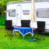 NNEOBA Portable Outdoor Camping Chair with Footrest - Folding Moon Chair