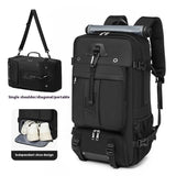 NNETM 55L Waterproof Travel Backpack with Laptop Compartment