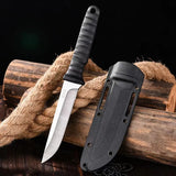 NNEOBA 2-Piece Stainless Steel Mini Knife Set Black