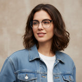 Photochromic Anti-Blue Light Rectangle Glasses