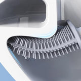 NNEOBA Household cleaning expert silicone wall-mounted toilet brush creative cleaning brush set soft plastic brush long handle brush