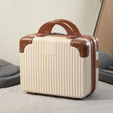 NNEOBA Mini Travel Suitcase Cosmetic Box Brown