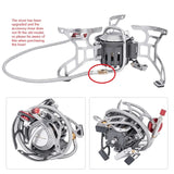 NNEOBA 3500W Foldable Camp Gas Stove Silver