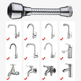 NNEOBA Kitchen Gadgets 2 Modes 360 Rotatable Bubbler High Pressure Faucet