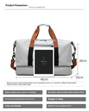 NNEOBA Short Travel Gym Duffel Bag Grey