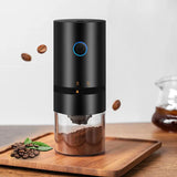 NNEOBA USB Rechargeable Burr Coffee Grinder Adjustable Precision Grinding Black
