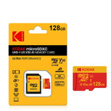 KODAK 128GB MicroSD Card U3 V30 4K High-Speed