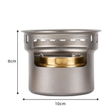 NNEOBA Portable Aluminum Alloy Camping Alcohol Stove