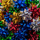 50pcs Mini Star Gift Bows 5 Color Self-Adhesive Bows