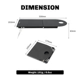 NNEOBA Petrel Ultralight Folding Camping Table 2PCS Portable Aluminum Desk Black