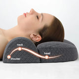 NNEOBA Orthopedic Memory Foam Cervical Pillow Therapy Cushion Dark Gray