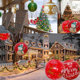 32 Inch Giant PVC Inflatable Christmas Ball Ornaments Outdoor Large Xmas Blow Ball Decorations for Christmas Party Ornaments