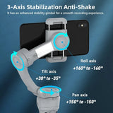 NNEOBA HQ6 3-Axis Gimbal Stabilizer with Fill Light