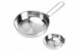 304 Stainless Steel Foldable Camping Frying Pan