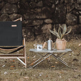 NNEOBA Outdoor Folding Stainless Steel Table Heat And Scratch Resistan