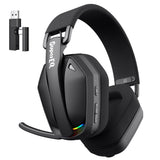 NNEOBA Wireless Gaming Headset 2.4GHz & Bluetooth 5.4 with Mic