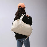 NNEOBA Lightweight Leisure Travel Bag Off White