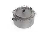 NNEOBA Ultralight Titanium Camping Kettle Outdoor Tea & Coffee Pot Grey