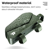NNEOBA Waterproof Bicycle Top Tube Bag 1L TPU Frame Bag Green