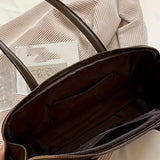 NNEOBA Baguette Shoulder Bag Large Pillow Style (Coffee)