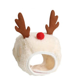 Christmas Pet Santa & Reindeer Hat with Bandana Bib Scarf