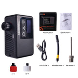 NNEOBA Mini Electric Bike Air Pump 120PSI Pocket-Sized with Digital Display Black