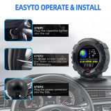 NNEOBA X95 GPS HUD Head Up Display 4x4 Of Road Inclinometer Black