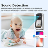 NNEOBA 3K PTZ Smart Camera – Baby Monitor with Video Call, AI Tracking & LED Screen
