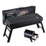 NNEOBA Folding Portable Charcoal BBQ Grill Iron Outdoor Barbecue Rack Black