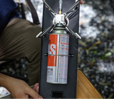NNEOBA Portable Folding Camp Stove Rack Iron Black