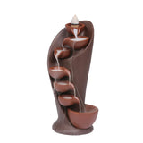 NNEOBA Handmade Torch Design Waterfall Incense Burner - Exquisite Ceramic Censer