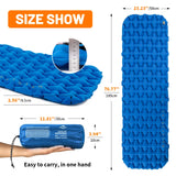 NNEOBA Inflatable Camping Mattress with Air Bag Blue