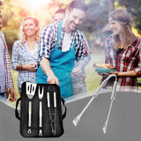 NNEOBA Stainless Steel BBQ Tools Set Silver
