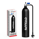 NNEOBA Aluminum Alloy 1.3L Tire Booster High-Pressure Air Tank with Valve Black