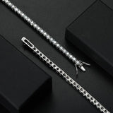 Sterling Silver Moissanite Tennis Bracelet – Classic Single-Row Bracelet