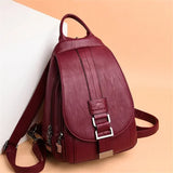 NNEOBA Vintage Leather-Style Travel Backpack