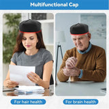 NNEOBA Infrared And Red Light Therapy Hair Growth Cap LED Treatment Helmet Black