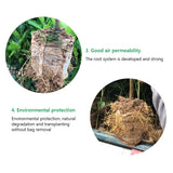 NNEOBA 100Pcs Different Sizes Biodegradable Non-woven Seedling Pots Eco-Friendly Planting Bags Nursery Bag Plant Grow Bags for garden