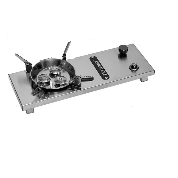 NNEOBA Camping Gas Stove High-Power Folding Stainless Steel Grill Burner Silver