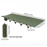 NNEOBA Portable Camping Cot Compact Folding Bed Green