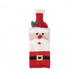 Santa Claus Christmas Wine Bottle Cover 10×27 cm Festive Bottle Bag