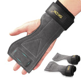 NNEOBA Cowhide Gym Gloves Grip Belt