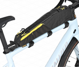 NNEOBA Large Water-Resistant Top Tube Bike 2.1L Extra-Long Frame Bag Yellow