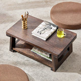 NNEOBA Adjustable Solid Wood Tatami Tea Table - Versatile Folding Japanese Household Furniture