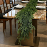 100cm Artificial Norfolk Pine Christmas Wreath Realistic Green Faux