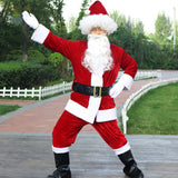 Men's Santa Claus Christmas Costume Set Adult 4XL
